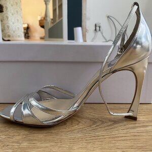 Silver Christian Dior Heels in Size 39 (8.5)